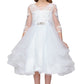 Satin Soft Tulle Flower Girl Dress by Cinderella Couture USA AS5075