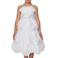 Satin Chiffon Flower Girl Dress by Cinderella Couture USA 62406B