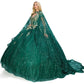 Off the Shoulder Floral Tulle Lace Quinceanera Dress by Cinderella Couture USA AS4201HG