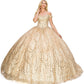 Off the Shoulder Sequin Girl Quinceanera Dress by Cinderella Couture USA AS8033J-CHA