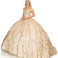 Off the Shoulder Sequin Girl Quinceanera Dress by Cinderella Couture USA AS8033J-CHA
