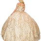 Off the Shoulder Sequin Girl Quinceanera Dress by Cinderella Couture USA AS8033J-CHA