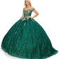 Off the Shoulder Gillter Tulle Quinceanera Dress by Cinderella Couture USA AS8033J-HGR