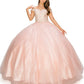 Off the Shoulder Lace Quinceanera Dress by Cinderella Couture USA AS8028J_BLUSH