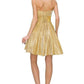 Metallic Short Party Dress by Cinderella Couture USA AS8011J-GOLD