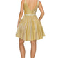 Metalic Party Dress by Cinderella Couture USA AS8013J-GOLD