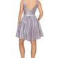 Metalic Short Party Dress by Cinderella Couture USA AS8013J-LILAC
