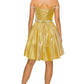 Metallic Glitter Short Party Dress by Cinderella Couture USA AS8014J-GOLD