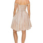 Shinny Metallic Short Party Dress by Cinderella Couture USA AS8014J-ROSEGOLD