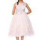Pearl Sequin Tulle Party Dress by Cinderella Couture USA AS5009