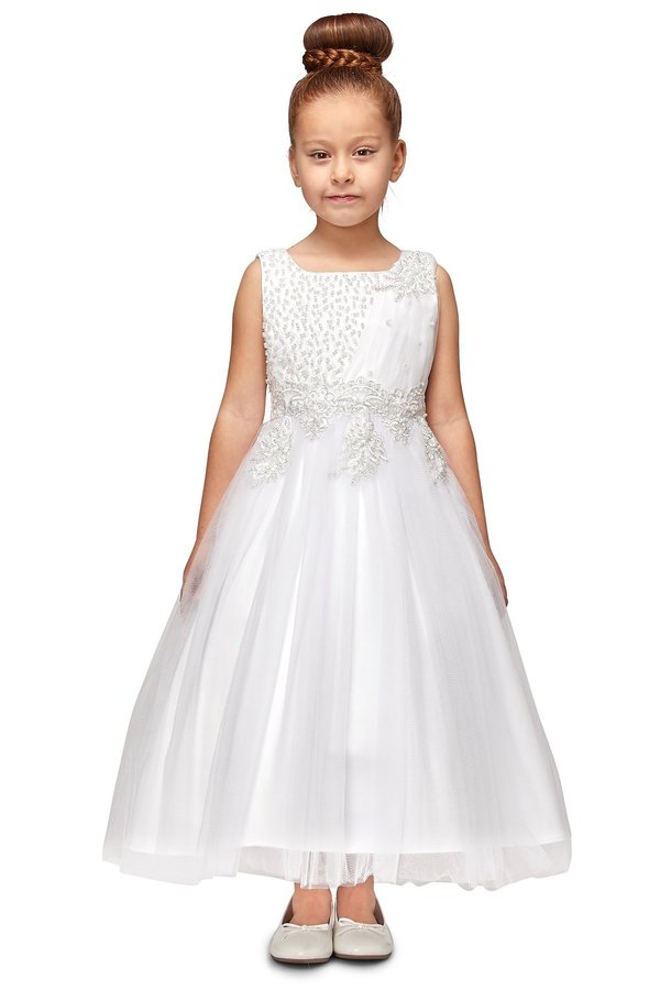 Pearl Sequin Tulle Party Dress by Cinderella Couture USA AS5009