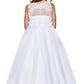 Floral Bodice Lace Tulle Flower Girl Dress by Cinderella Couture USA AS5035