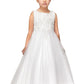 Pearl Sequins Tulle Party Dress with Satin Bow by Cinderella Couture USA AS5008