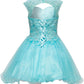 Lace Bead Tulle Satin Party Dress by Cinderella Couture USA AS5080