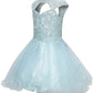 Halter Lace Stone Tulle Party Dress by Cinderella Couture USA 5083