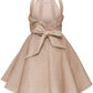 Metallic Rhinestone Halter Party Dress by Cinderella Couture USA 5085