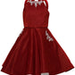 Metallic Rhinestone Halter Party Dress by Cinderella Couture USA 5085
