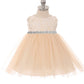 Baby Girl Lace & Rhinestone Trim Party Dress - AS456B-A Kids Dream