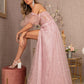 Dusty Rose_2 Strapless Sweetheart A-Line Women Formal Dress - GL3126 - Special Occasion-Curves