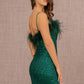 Emerald Green_3 Sequin Sweetheart Neckline Mermaid Slit Gown GL3113 - Women Formal Dress- Special Occasion-Curves