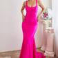 Fuchsia Long Stretch Mermaid Gown CD2219 - Women Evening Formal Gown - Special Occasion