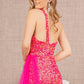 Fuchsia_3 Sequin Glitter Asymmetric Mermaid Women Formal Dress - GL3133 - Special Occasion-Curves