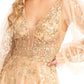 GL3001 GLS by Gloria - Sheer Bodice Sequin A-Line Gown - Special Occasion/Curves