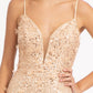 Elizabeth K - GL3055 - Sequin V-Neck Mermaid Side Slit  Dress - Special Occasion/Curves