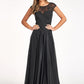Elizabeth K - GL3068 - Embroidered A-line Cap Sleeve Scoop-Neck Gown- Special Occasion/Curves