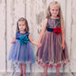 Multi-Sequin Trio Color Tulle Girl Party Dress by AS327 Kids Dream - Girl Formal Dresses