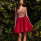SHORT TULLE AND LACE DRESS by Cinderella Divine CD0188
