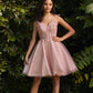 SHORT TULLE AND LACE DRESS by Cinderella Divine CD0188