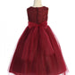 Long Lace Illusion with Rhinestone Trim Girl Party Dress by AS524-A Kids Dream - Girl Formal Dresses