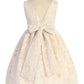 Lace V Back Bow Girl Party Dress by AS526 Kids Dream - Girl Formal Dresses