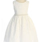 Lace V Back Bow with Thick Pearl Trim Girl Party Dress by AS526-C Kids Dream - Girl Formal Dresses