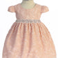 Baby Girl Lace V Back Bow Flower Dress - AS532-A Kids Dream