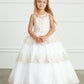 Ivory Girl Dress with Ruffle Lace Pageant Dress - AS7030