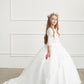 Ivory_1 Girl Dress with Gorgeous Off Shoulder Dress - AS5773