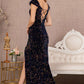 Lapis Blue_1 Off Shoulder Sequin Mermaid Women Formal Dress - GL3148 - Special Occasion-Curves