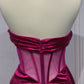 Magenta_1 Satin Strapless Corset Gown CD269 - Women Evening Formal Gown - Special Occasion