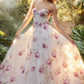 Multi_2 Strapless Organza A-Line Ball Gown A1133 - Special Occasion