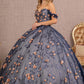 Navy_2 GL3106 - Off-Shoulder Sweetheart Neckline Quinceanera Dress