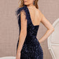Navy_3 Asymmetric Feather Mermaid Women Formal Dress - GL3154 - Special Occasion-Curves