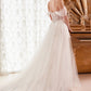 Off-White_1 Layered Tulle A-Line Bridal Gown with Corset Bodice WN307