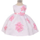 Pink Baby Shantung Flower Party Dress-AS219F