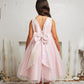 Pink_1 Girl Dress - Pink Sequin Back V Bow Dress - AS498 Kids Dream