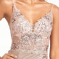 Rose Gold_3 Embroidered Glitter Mermaid Slit Women Formal Dress - GL3030 - Special Occasion-Curves