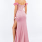 Rose_1 Floral Off The Shoulder Gown AS8050J - Special Occasion-Curves