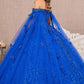 Royal Blue_1 GL3111 - Embroidery Glitter Sweetheart Neck Quinceanera Dress