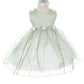 Sage Baby Rosebud Organza Party Dress-AS193